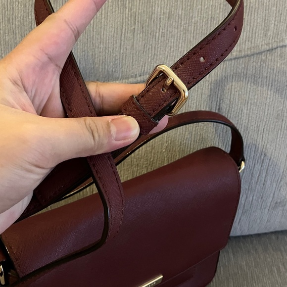 Kate Spade Burgundy Crossbody Bag - Picture 11 of 16